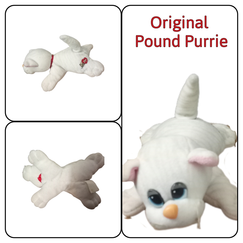 White Plush Dog Toy